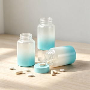 ขวดพลาสติก PET สีฟ้าไล่เฉด ขนาด 150 มล. - Product Image 4