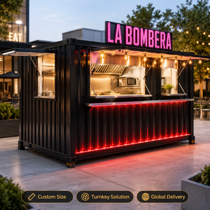 Container Marittimo Personalizzato da 20 Piedi per Bar e Ristorante, Completamente Attrezzato, Cucina Portatile per Frutti di Mare, Ideale per Spiagge e Luoghi Panoramici - Product Image 1