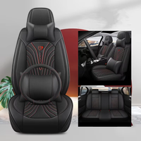 Housses de siège de voiture NOVUS en cuir PU respirant de haute qualité, ensemble complet, pour Rav 4 5 places, ajustement universel toutes saisons, luxe