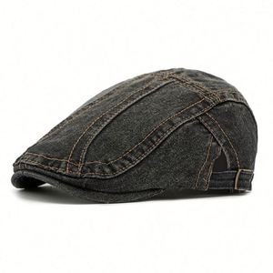 Casquettes et Bérets Vintage Gatsby en Jean Ajustables de Haute Qualité pour Hommes et Femmes – Idéales pour le Golf et la Conduite - Product Image 5