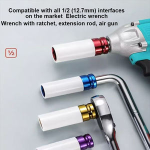 8 embouts pneumatiques allongés <span class=keywords><strong>de</strong></span> 1/2 pouce pour protéger les écrous et éviter les rayures - Product Image 6