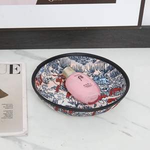 กล่องเก็บของสไตล์จีนย้อนยุค 1 ลิตรไม่มีฝาปิดออแกไนเซอร์ตั้งโต๊ะสำหรับแต่งหน้าขนมกิ๊บติดผมถาดพิมพ์ลายสร้างสรรค์ - Product Image 4