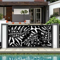 Panneaux de clôture de cour en aluminium avec designs personnalisés, service de modélisation 3D, portail et treillis décoratifs en métal découpé au laser
