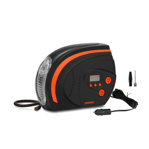 Gonfiatore pneumatici per auto portatile con compressore d'aria e Monitor pressione pneumatici ABS - Product Image 1