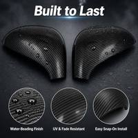 Coque de rétroviseur en carbone pour Peugeot 207 308 (2006-2014) – Autocollant de protection extérieur en fibre de carbone