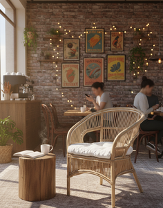 Stylish Comfortable Modular Fabiano Bamboo <b>Chair</b> Seating for Living Room <b>Bedroom</b> Dining Outdoor Spaces Handcrafted Natural - Product Image 5