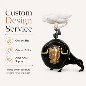 Estatua de Toro Danzante Personalizada de FRP, Escultura de Fibra de Vidrio para Decoración Artística <span class=keywords><strong>en</strong></span> Galerías y Vestíbulos de Hoteles, Proveedor - Product Image 5