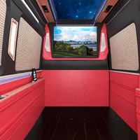 Luxus Mercedes Sprinter Benz rot Stil Full Partition Tv Entertain ment W447 Interieur oder Mercedes Sprinter MPV Upgrade