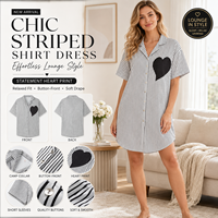 Robe de nuit d'été grande taille, pyjama, logo personnalisé