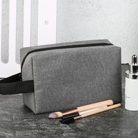 Sac à maquillage personnalisé en toile recyclée et polyester, écologique, durable, sac cosmétique, vente en gros, directement de l'usine