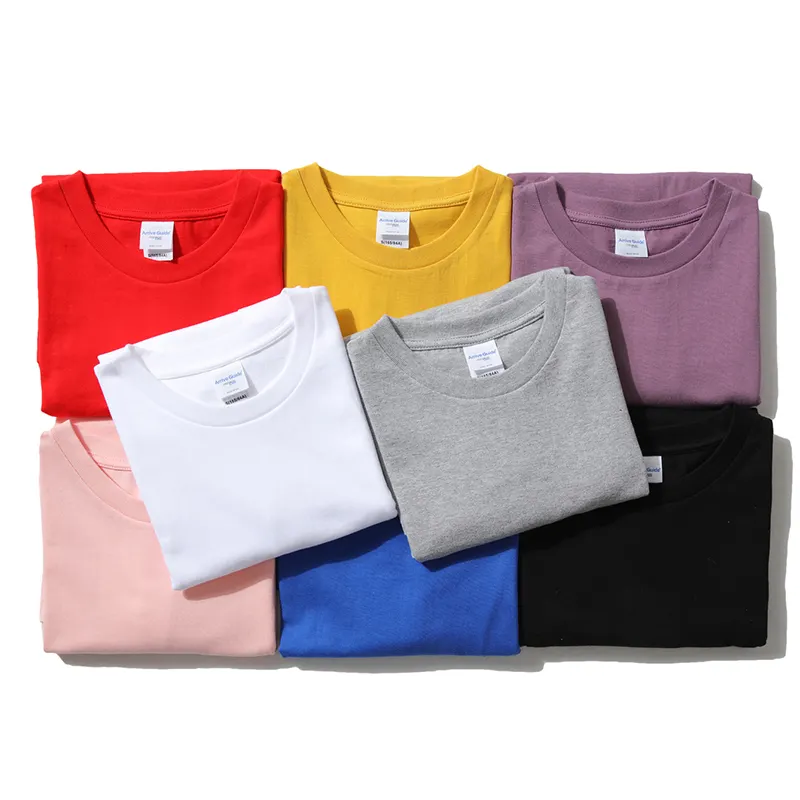 Camiseta de algodón orgánico de alta calidad de 240 gramos para mujer, camiseta de etiqueta privada, vestido de algodón orgánico para mujer, camisetas para hombre