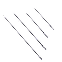 Grande poupée en fil cousue à la main, aiguille à broder moderne à long manche et à yeux larges en métal, non affûtée, pour la maison, durable
