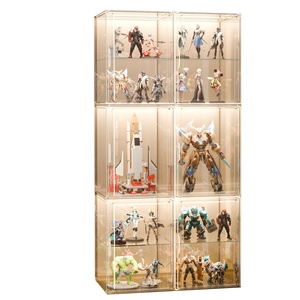 Hiện đại Acrylic hiển thị tủ cho bức tượng nhỏ Glass Rack cho phòng khách trong suốt cho LEGO mô hình xây dựng khối hộp hiển thị - Product Image 5