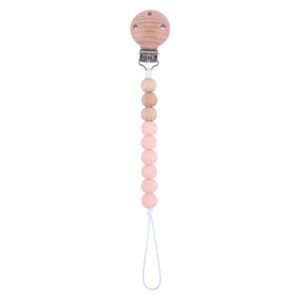 Nipple Holder <b>Dummy</b> Pacifier Holder PP Silicone Colorful Flower Beads Baby Pacifier Clip Chain Infant - Product Image 1
