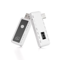 Kit Extensor HDMI Inalámbrico Plug and Play, 30M 1080p, Portátil, Transmite AV a Monitor desde Laptop/PC/TV, Blanco