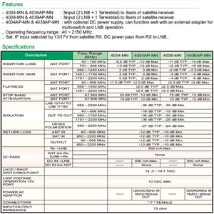 Hot Sản phẩm bán chạy Mini 40-2150MHz 3 trong 8 ra <span class=keywords><strong>3x8</strong></span> vệ tinh Cascade đa-chuyển đổi <span class=keywords><strong>multiswitch</strong></span> - Product Image 4
