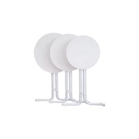 Table pliante ronde décontractée de haute qualité pour l'extérieur Table de bar haute blanche de jardin portable