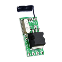 Mini récepteur télécommande 2 touches pour éclairage d'ambiance LED, alarme de porte de voiture avec code roulant, portée 100m