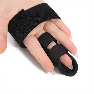 Volwassen Zwarte Ademende Vijfvingerige Fractuur Fixatiebrace, Peesbreuk en Verrekking, Metacarpale Peesschede Corrector <span class=keywords><strong>Splint</strong></span> - Product Image 4
