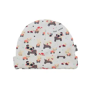 New Hot Selling High Quality Printing Boys Girls Kid Hats Soft Infant Knitted Beanie Cotton Baby Hat