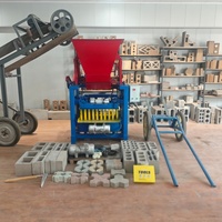 Machine hydraulique semi-automatique multifonctionnelle 4-35A pour la production efficace de blocs pleins/creux et la création d'une entreprise de fabrication de briques