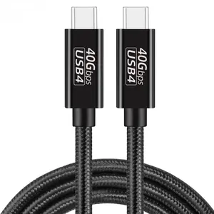 0.5m usb 4 kabel pd240w 40G kompatibel dengan Thunderbolt 3 4