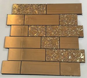 Moderne Piastrelle <span class=keywords><strong>a</strong></span> Mosaico in Vetro Specchiato Argento Autoadesive da 4mm per Decorazione Murale Interna - Product Image 4