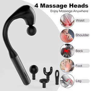 New Arrival Deep Tissue Body Massager Powerful Fascia Gun Massage Hammer U-Shaped Massage Gun With <b>Extended</b> Handle - Product Image 3