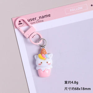 Porte-clés Licorne Kawaii en Résine CHENXI, Dessin Animé, Impression UV, Étanche, Tendance Mode, Pendentif Promotionnel pour Sac à Dos - Product Image 6
