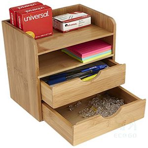 Eco Go Bamboo Natural Color All-Season <b>Desk</b> Organizer Office <b>Drawer</b> Tidy Candy - Product Image 6