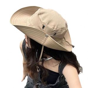 Custom Logo Screen Printed Waterproof Resistant UV Protection Wide Brim Nylon Boonie Fisherman Foldable <b>Bucket</b> <b>Hat</b> <b>with</b> <b>String</b> - Product Image 2