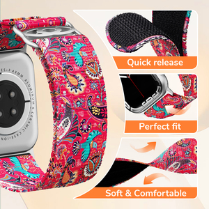 Eraysun <span class=keywords><strong>Bracelet</strong></span> de montre en nylon 42/44/45/49mm <span class=keywords><strong>Bracelet</strong></span> en tissu I Watch Series 8/9/10 Ultra 2 Sport doux et respirant pour Apple Watch Band - Product Image 3