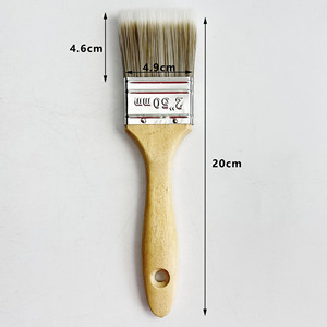 Pennello con manico in legno ad alta densità a filamento di legno <span class=keywords><strong>pennelli</strong></span> <span class=keywords><strong>per</strong></span> macchie ad angolo piatto pennello <span class=keywords><strong>per</strong></span> la pittura di <span class=keywords><strong>mobili</strong></span> recinzioni porte fai da te - Product Image 4