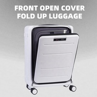 Maleta Moderna Rígida de PC con Ruedas Plegables, Unisex, Ligera, para Viajes de Negocios, con Asa de Transporte y Ruedas Fijas con Bloqueo