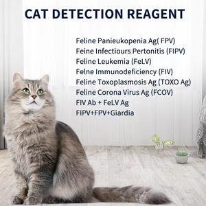 Bandelettes de test Vivatest FIV FeLV GIA pour chats, diagnostic rapide, usage vétérinaire uniquement, boîte de 10 pièces, certifié CE - Product Image 2
