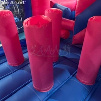 Château gonflable commercial à thème sirène avec toboggan pour enfants, idéal pour l'extérieur