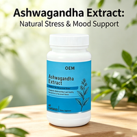 Capsules de poudre de racine d'Ashwagandha traditionnelle 1000mg, herbe entière, formule ayurvédique à spectre complet, extrait naturel d'Ashwagandha