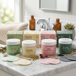 OEM 60 tampons exfoliants AHA BHA pour le <span class=keywords><strong>visage</strong></span>, tampons texturés pour l'exfoliation et le soin des pores, soins de la peau coréens - Product Image 1