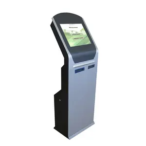 Ngân hàng, bệnh viện, chính phủ, nhà hàng qms 17 inch cảm ứng màn hình màn hình sàn đứng vé dispenser quản lý hàng đợi hệ thống
