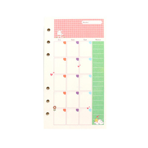 Recambio de Agenda Diaria A5/A6 de 6 Anillas, Planificador de Gestión del Tiempo, Libro de Horarios, Diario de Estudio para Estudiantes, Recambio de Insertos al por Mayor - Product Image 2