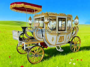 Carruaje Eléctrico Turístico Económico 2025, Carruaje sin Caballos para Bodas Reales, Triciclo Eléctrico Turístico Real - Product Image 5