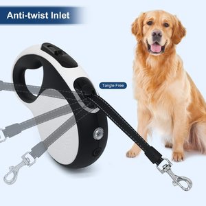 Correa Retráctil para Perros Elecpet, Resistente, con Linterna LED Recargable, para Perros Pequeños y Medianos, con Bloqueo de un Botón, 5 Metros - Product Image 5
