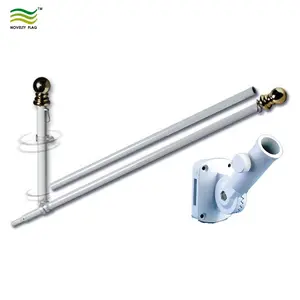 6' home flagpole kit aluminum wall mount flag pole with adjustable bracket