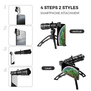 عدسات لاصقة احترافية ملونة من الزجاج البصري ، عدسات لاصقة للحفلات الموسيقية ذات قائمة عالية ، عدسات تليفوتوغرافية خارجية 36 × - Product Image 6