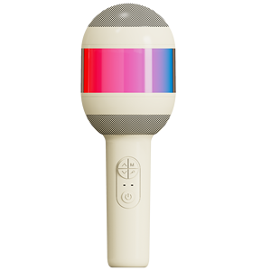 Hot Sell <b>Wireless</b> Condenser Microphone LED Lights Portable Handheld Speaker - Product Image 1