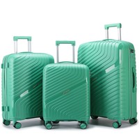 Nouvelle valise à roulettes PP transfrontalière, anti-chute, résistante à l'usure, grande capacité, pour voyages d'affaires