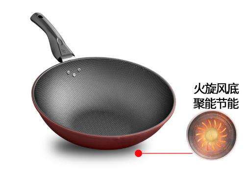 ノンスティック中華鍋 大きめ*3 家庭用3サイズハニカムノンスティック中華鍋アイアンパン