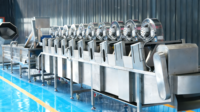Équipement de ligne de friture industrielle à économie d'énergie, ligne de friture automatique pour chips de banane avec contrôle uniforme de la température