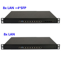 Appareil de sécurité 1U Pro Homelab 8x2.5GbE Intel Core I7 LGA1150 PfSense OPNsense VLAN Lab VPN Gateway pour tests MSP OEM ODM
