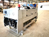 Hoge Kwaliteit Roestvrij Staal Pneumatische Persmachine Voor Druivenstrootbes/Wijnpers